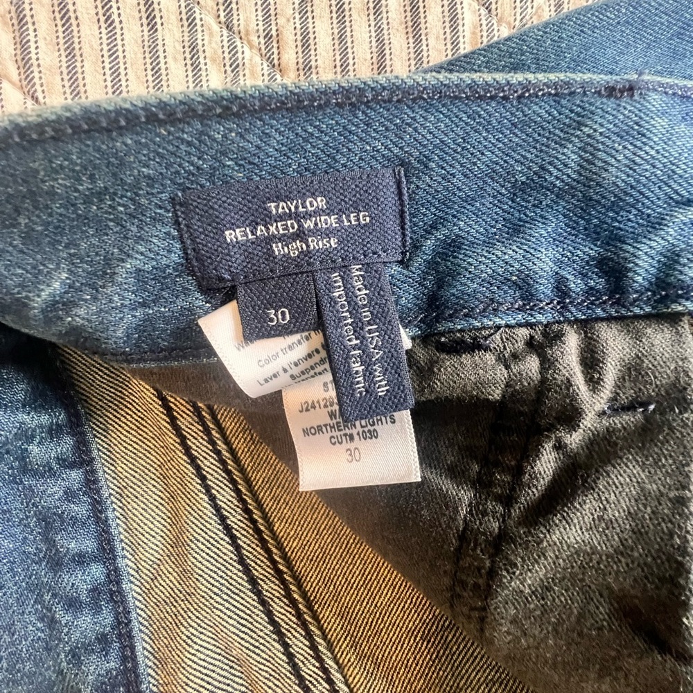 Veronica Beard Dark Blue Wide Leg Jeans - Picture 8 of 16